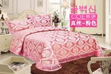 韩式床盖韩伊品牌双人欧式床上用品真丝提花床盖夏被三件套包邮