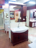 北京包送货安装浴室柜组合套卫浴柜实木浴室柜一米扇盆1米洗脸柜