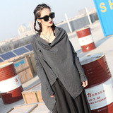 设计师潮品牌原创设计欧美风街头女装个性蝙蝠长袖披肩纯棉外套女