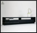 电视柜现代简约 黑橡木色电视柜地柜组合定制电视柜简约