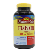 nature made深海鱼油软胶囊中老年成人omega-3美国原装进口200粒