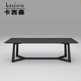 卡西森 现代简约实木餐桌北欧设计师电脑桌 酒店样板房家具书桌