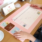 贝尔韩国PLAN d大号办公桌垫板多功能学习桌垫附2015年日历计划纸