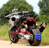 疝气大灯~改装祖玛摩托车/150CC/加宽后轮胎/气囊减震/踏板摩托车
