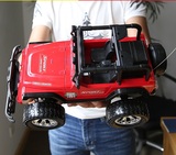 大型遥控汽车越野警车可充电儿童玩具车仿真耐摔送充电电池
