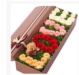 重庆鲜花同城玫瑰花束礼盒生日情人节速递上门速度北京上海南京市