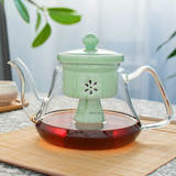 壶蒸汽茶器耐热玻璃茶具养生壶陶瓷过滤直火煮茶壶电陶炉加热蒸茶