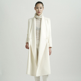 羊毛妮子大衣女2015女式初冬欧美范长款品牌专柜正品简约毛呢外套
