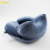 促销价 Tuban可折叠便携吹气旅行坐车睡枕创意情侣充气护颈U型枕