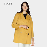 ZOOFI2015秋冬新款韩版宽松手工双面呢羊绒大衣女高端羊毛呢外套