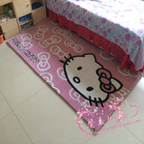 可爱kitty猫地毯加厚客厅茶几卧室床边毯满铺定制