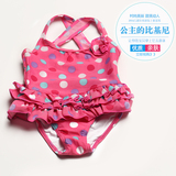 新款韩版1吊带2圆点女宝宝0-3岁婴儿一体泳衣女童婴童l连体游泳衣