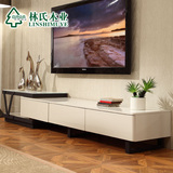 林氏木业现代简约电视柜烤漆可伸缩客厅电视机柜矮柜家具Y-TV219