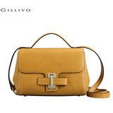 GILLIVO品牌休闲单肩女包2015新款个性锁扣女士方包真皮手提包包