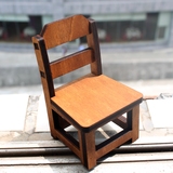 厂家直销拍摄道具椅吊脚娃娃座椅迷你木制仿真餐椅拍图摄影装饰椅