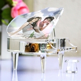 水晶钢琴音乐盒八音盒个性创意定制生日礼物女生友实用礼品MP3MP4