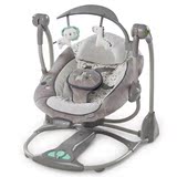 美国KIDSII正品婴儿磁感电动摇椅宝宝秋千音乐摇篮玩具折叠便携