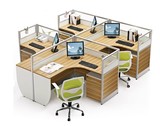 办公家具 屏风 隔断简约现代办公桌屏风组合双人电脑桌椅广州特惠