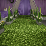 加密立体玫瑰花地毯婚庆布置T台地毯签到台桌布婚礼背景布幔布料
