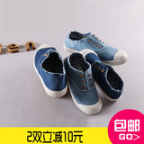 儿童帆布鞋宝宝软底单鞋韩国男女童板鞋小童皮筋鞋子懒人鞋亲子鞋
