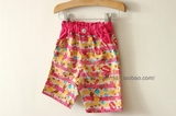外贸童装男女童夏天短裤 日本原单BZ海边的小螃蟹夏季短裤
