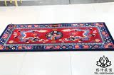 藏式地毯 纯羊毛地毯 家居用品 可选花形颜色混纺 177x88cm  一对