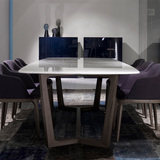 北欧宜家实木大理石餐桌椅组合 小户型餐桌椅 简约餐桌椅 餐桌