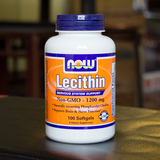 美国 Now Foods Lecithin 大豆卵磷脂 1200mg 100粒 降血压血脂