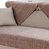 夏季欧式棉麻沙发垫坐垫子亚麻布艺四季通用防滑加厚真皮沙发巾套