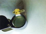 HL 天然黄钻戒指GIA18K1克拉2克拉彩色钻石裸石耳环耳钉项链定制