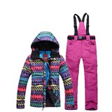 2015冬季女滑雪服 套装韩国加厚保暖大码防水双板单板滑雪衣
