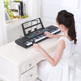 儿童电子琴带麦克风3-6岁小女孩男宝宝早教玩具唱歌钢琴