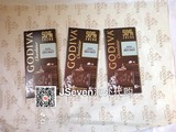 美国代购godiva高迪瓦50%海盐黑巧克力100克