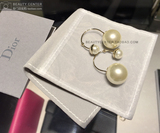 Dior迪奥专门店代购全线饰品耳钉耳环双珍珠金属镂空经典款正品