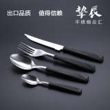 挚辰 刀叉勺三件套 3高级西餐餐具高档牛排刀欧式塑料套装不锈钢