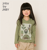 正品代购jnby by JNBY江南布衣童装男女童春秋棉长袖T恤1F161201
