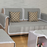四季通用布艺沙发垫简约现代坐垫全棉加厚组合定做灰色咖啡色包邮