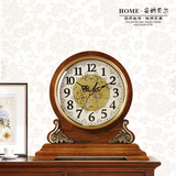 欧式座钟台钟客厅超静音实木钟表创意古典装饰摆件复古摆钟时钟大