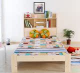 特价白色儿童床公主床1.2米书架床田园原木家具简易实木单人床