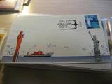 1988 天津公司 美国海运邮路开通 纪念封