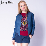 jessy line2015秋装新款 杰茜莱韩版百搭休闲夹克衫 女士休闲外套
