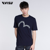 五折 EVISU 男式短袖T恤 专柜价750 A14WHMTS2200E
