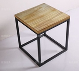 组合 实木仿古餐桌美式创意客厅茶几原木办公茶桌中式个性茶桌椅
