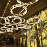 迈臣林大厅吊灯大气水晶圆形酒店店走廊过道组合美容院会议室