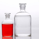 透明细口瓶 玻璃试剂瓶250ml 优质 玻璃密封瓶 化学实验耗材