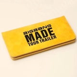 BIGBANG MADE 同款 周边 应援 韩版 便携式 磨砂皮 长款钱包 钱夹