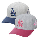 韩国-正品MLB洋基道奇队棒球帽,灰色遮阳帽,NY男女帽调节款