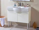 正品科勒欧芙浴室柜组合含一体盆白色现代简约90cmK-19969+19950
