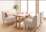 咖啡厅卡座桌椅组合单人双人小沙发小户型休闲洽谈奶茶店布艺沙发