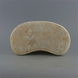 宋磁州窑雕刻婴戏纹瓷枕 做旧仿宋代出土古瓷器 古玩古董收藏摆件